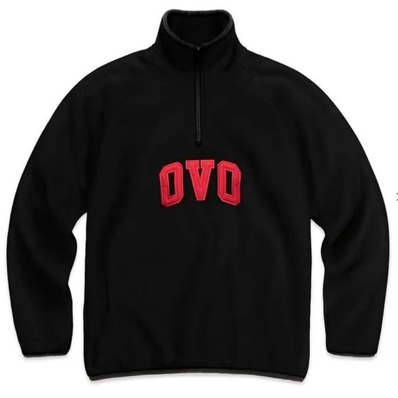 OVO Polar 1/4 Fleece Black - Picture 1 of 4